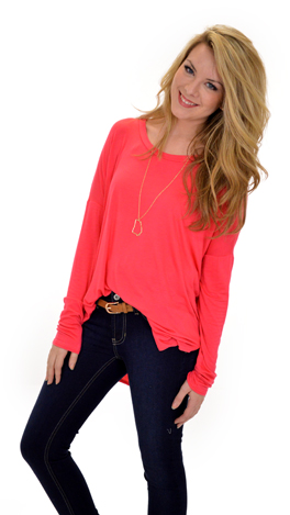 Let Loose Tee, Hot Pink