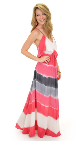 Tie-dyed Down Maxi
