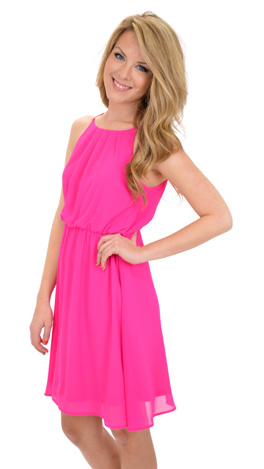 Pink if You Pleats Dress