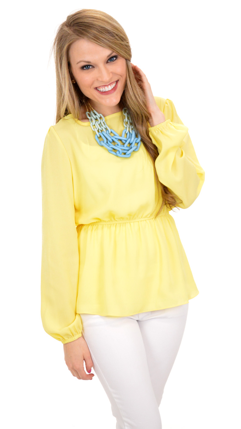 Take Office Top, Pastel Yellow