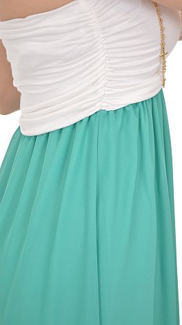 Colorblock Tube Maxi, Teal