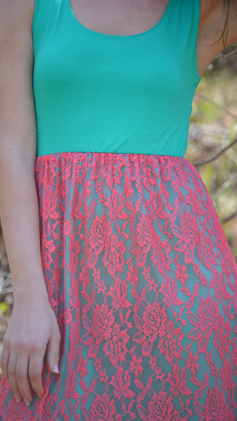 Watermelon Lace Dress