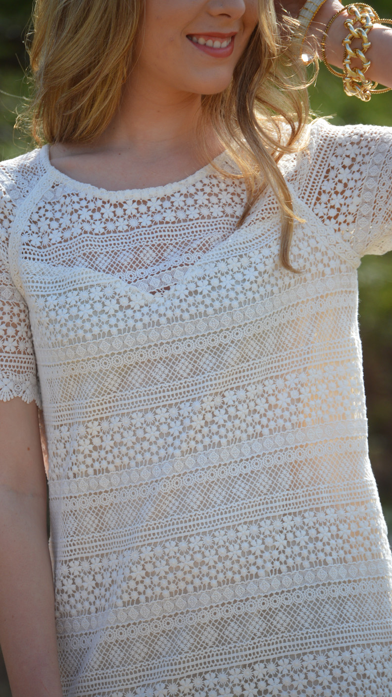 Crochet and Cream Dress