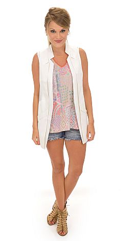 Houston Vest, White