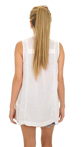 Houston Vest, White