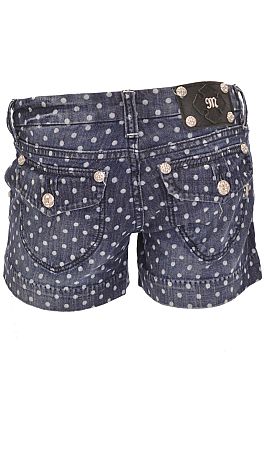 Denim Dots Shorts