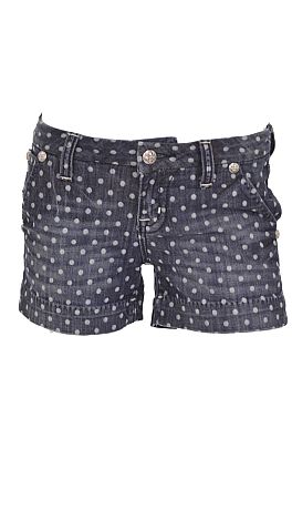 Denim Dots Shorts