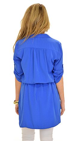 True Blue Shirt Dress / Tunic