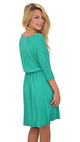 Easy Peasy Dress, Green - Dresses - The Blue Door Boutique