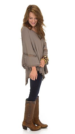 Olive Branch Poncho