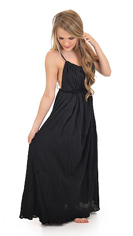 Black Gauze Maxi