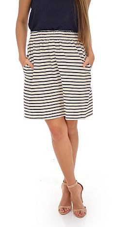 Love Boat Skirt, Navy