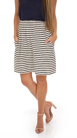 Love Boat Skirt, Navy