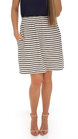 Love Boat Skirt, Navy