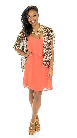 Everyday Ease Dress, Coral