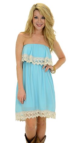 Miss Dolly Dress, Aqua