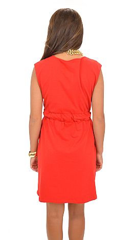 Set Sail Dress, Red