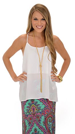 Summertime Madness Tank, White