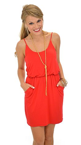 Sunday Funday Dress, Red