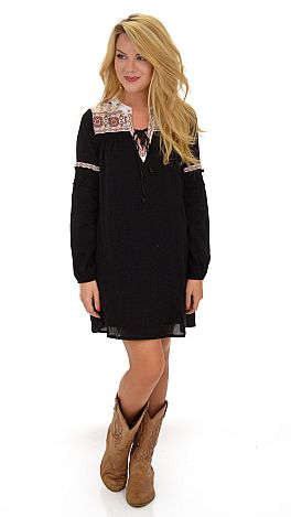 Harvest Moon Dress, Black