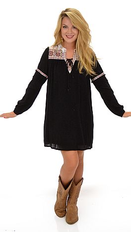 Harvest Moon Dress, Black