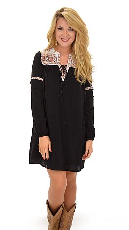 Harvest Moon Dress, Black