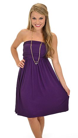 Basic Tube Dress, Purple