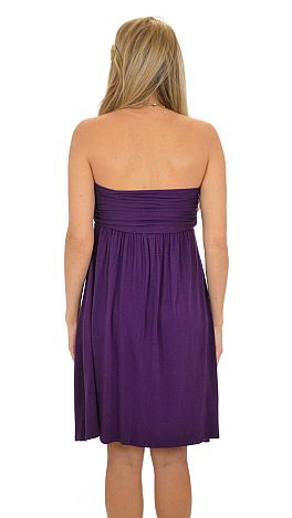 Basic Tube Dress, Purple