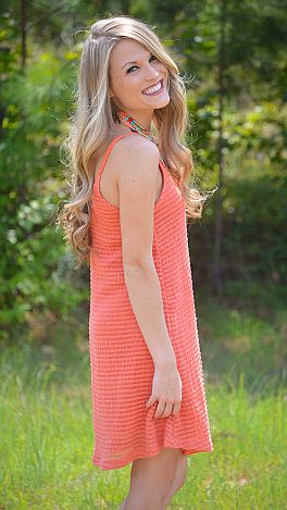 Summer Lovin Dress, Coral