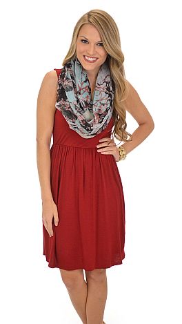 Classic Tank Dress, Crimson