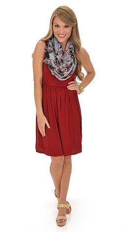 Classic Tank Dress, Crimson