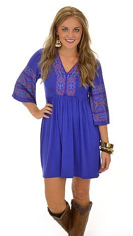 Miri Dress, Blue