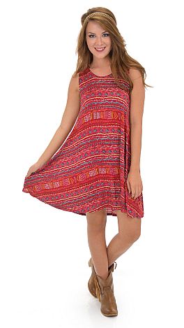 Jersey Shore Tunic, Red