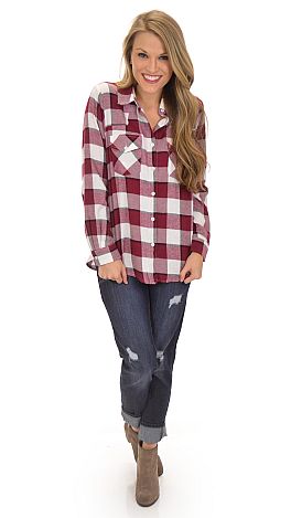 The Plaid Fad Top