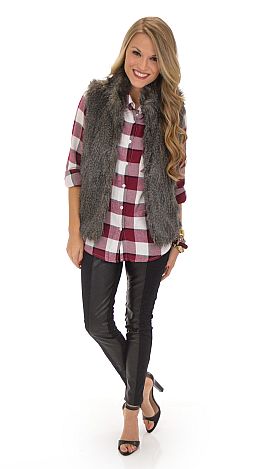 The Plaid Fad Top