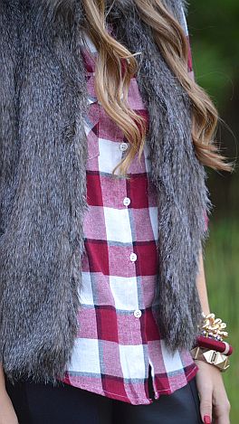 The Plaid Fad Top