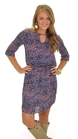 Late Bloomer Dress, Blue - Dresses - The Blue Door Boutique