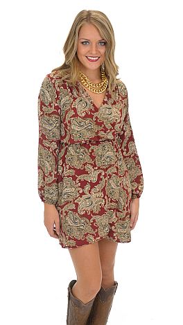 Bordeaux Wrap Dress