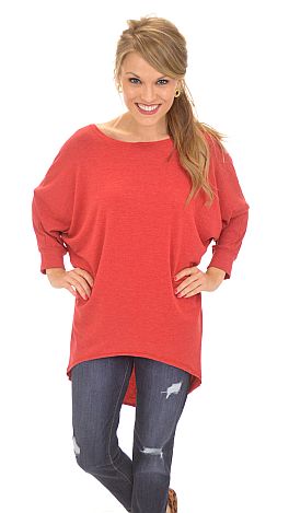 Snuggly Soft Tunic, Red