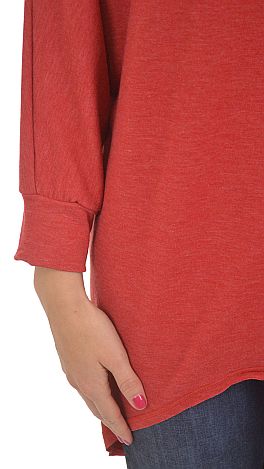 Snuggly Soft Tunic, Red