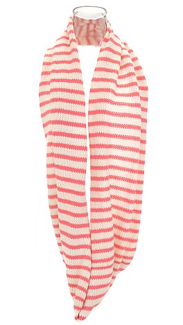 Pink Stripe Sweater Scarf