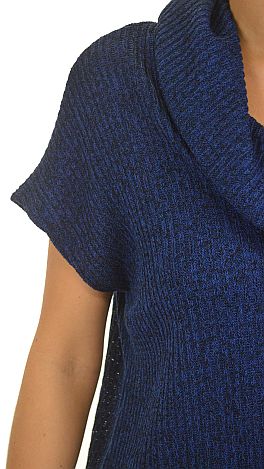 Banded Bottom Tunic, Blue