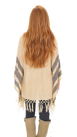 Fringe Hem Poncho