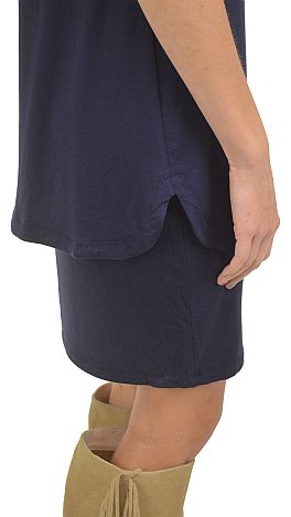 Double Layer Dress, Navy