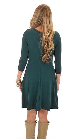 Simple Draped Front Dress