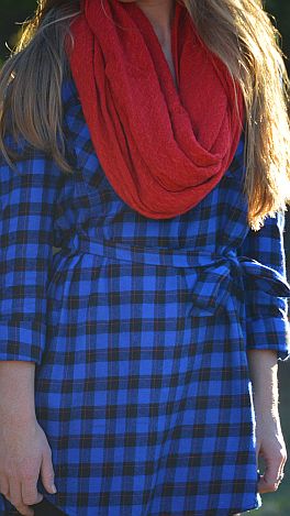 Too Bad, So Plaid Dress, Blue