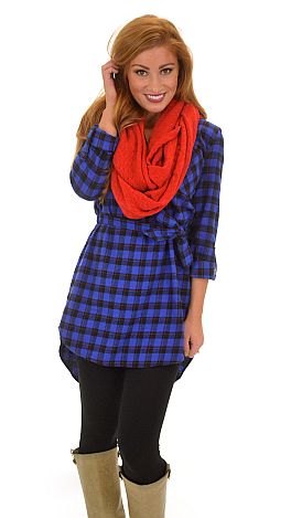 Too Bad, So Plaid Dress, Blue