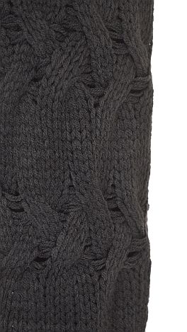 Cable Knit Scarf, Gray