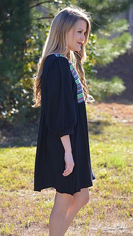 Dont Look Back Tunic, Black