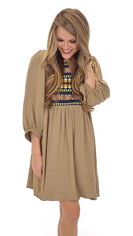 Dont Look Back Tunic, Beige